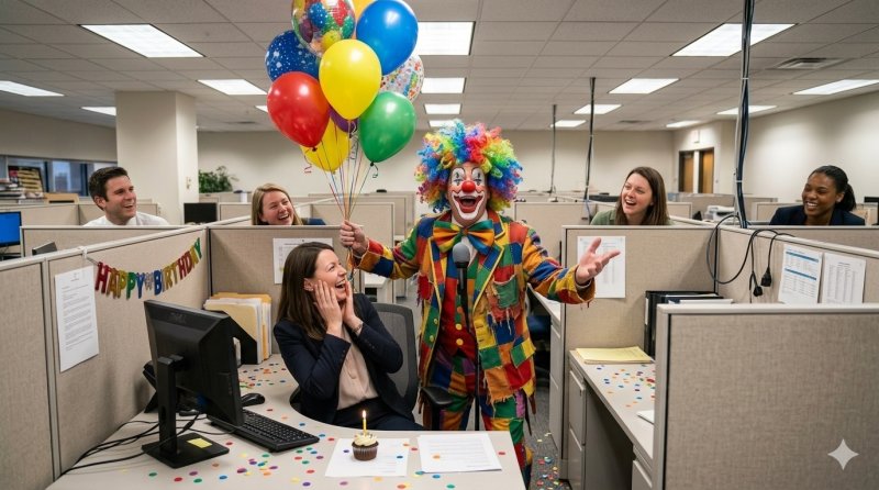 Casual Dress Day Done Right: Adding a Clown Creates Fun, Connection, and Workplace Smiles