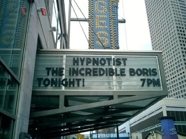 Hypnotist The Incredible BORIS photo